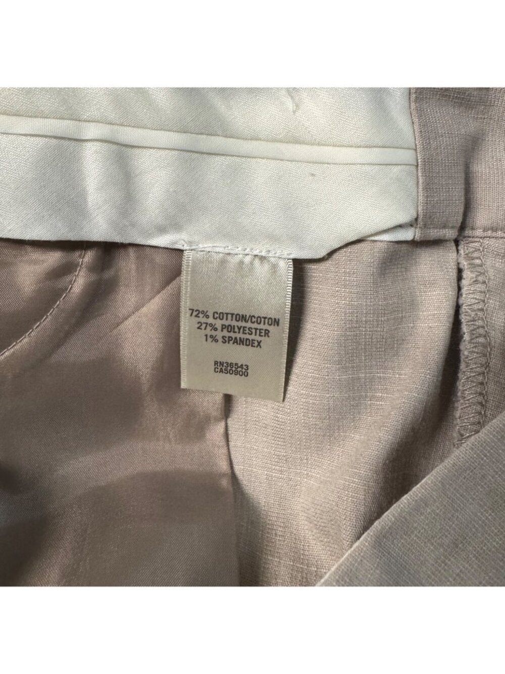 Womens Van Heusen Stretch Khaki Pants Size 2 Cotton Blend - Picture 4 of 10